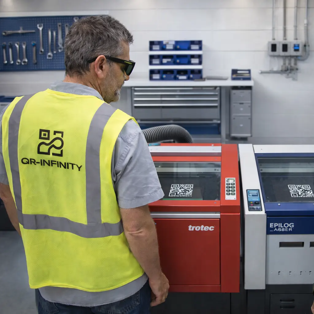 Lasersko graviranje QR kodova