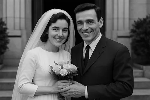 Vjenčanje s Marijom Kovač - 24.05.1947.